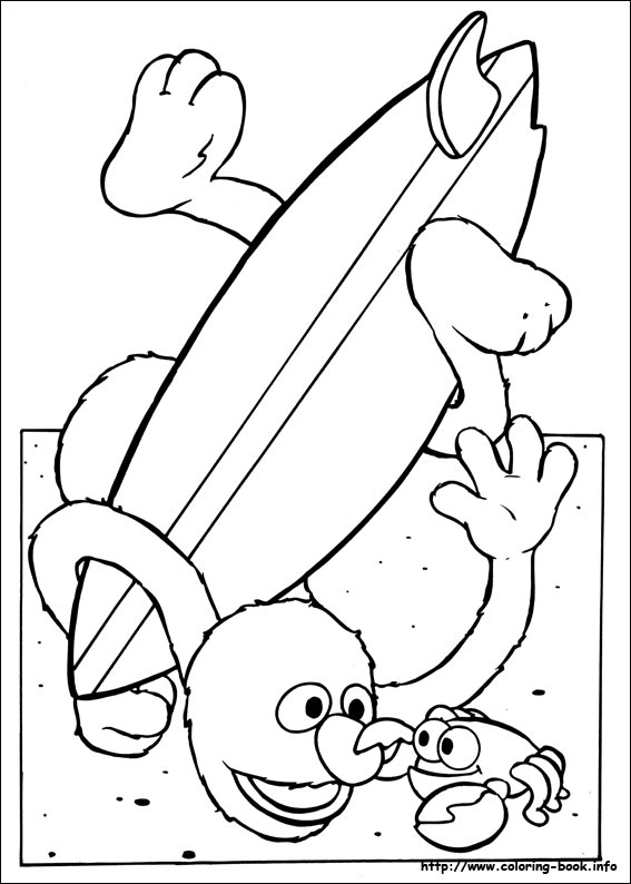 Sesame Street coloring picture